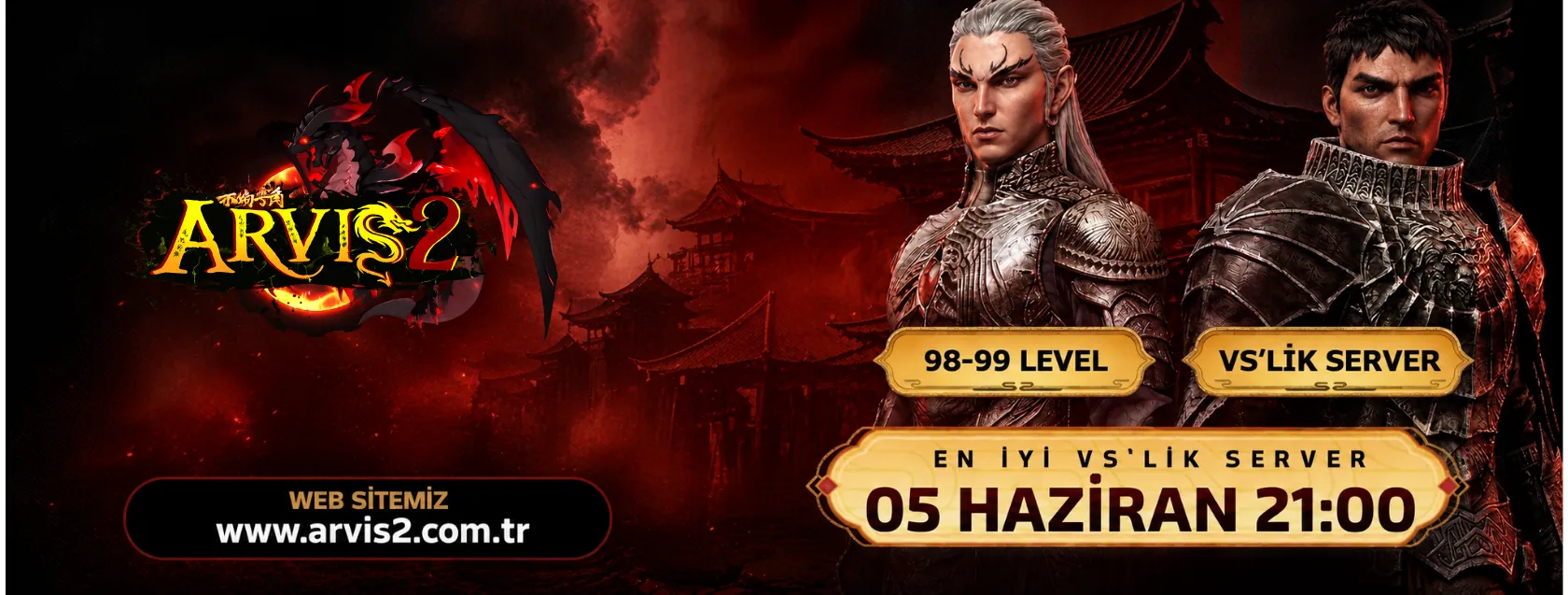ARVİS2 AÇILIYOR! - 5 HAZİRAN CUMA Metin2 server logo