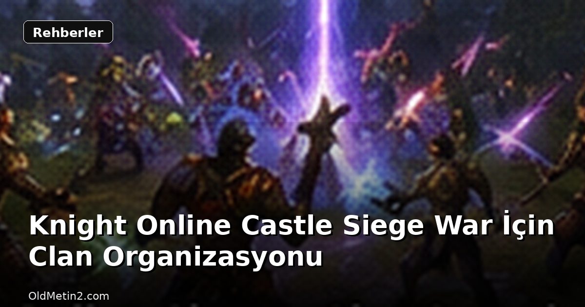 Knight Online Castle Siege War İçin Clan Organizasyonu