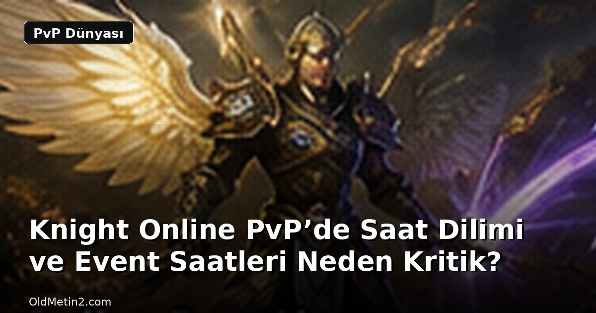 Knight Online PvP’de Saat Dilimi ve Event Saatleri Neden Kritik?