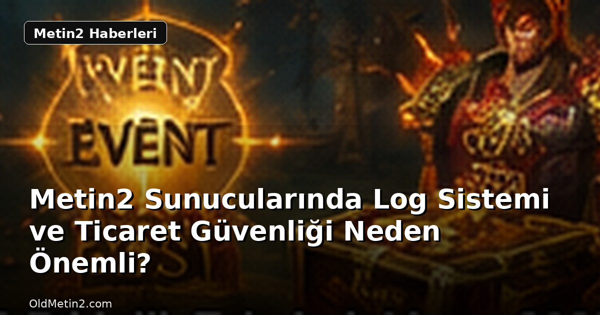 Metin2 Sunucularında Log Sistemi ve Ticaret Güvenliği Neden Önemli?