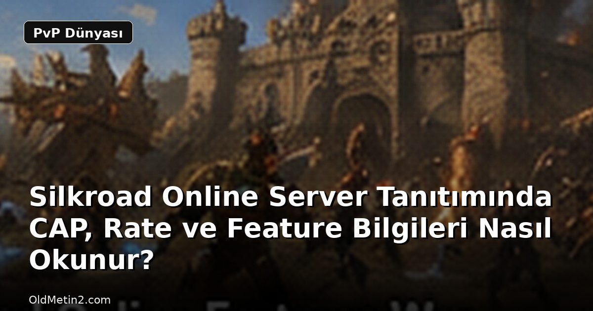 Silkroad Online Server Tanıtımında CAP, Rate ve Feature Bilgileri Nasıl Okunur?
